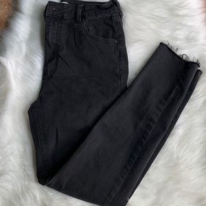 Black cotton on high waisted skinny jeans